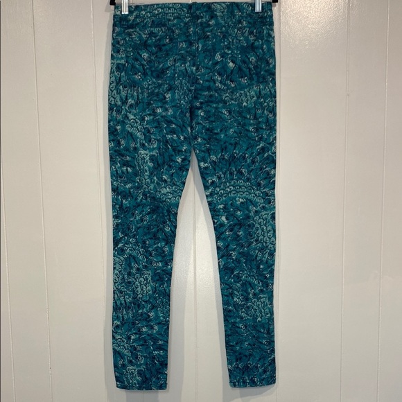 Mudd Pants Jeans Skinny Peacock Feather Patterned Maximalism Dopamine Size 9 - Picture 9 of 10